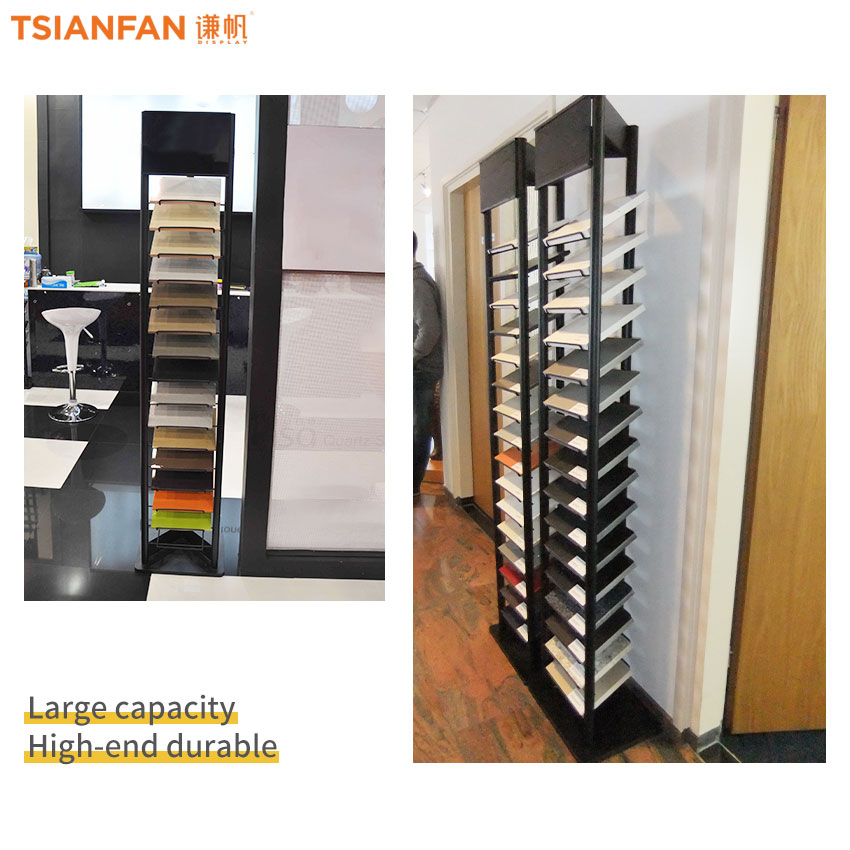 Tower Steel Ceramic Marble Granite Quartz Tile Floor stand Display Rack SRL004 - Image 2