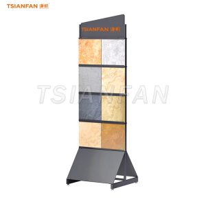 triangular base stone display stand sturdy display rack
