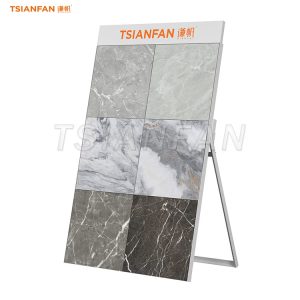 triangular support porcelain tiles display rack-CD002