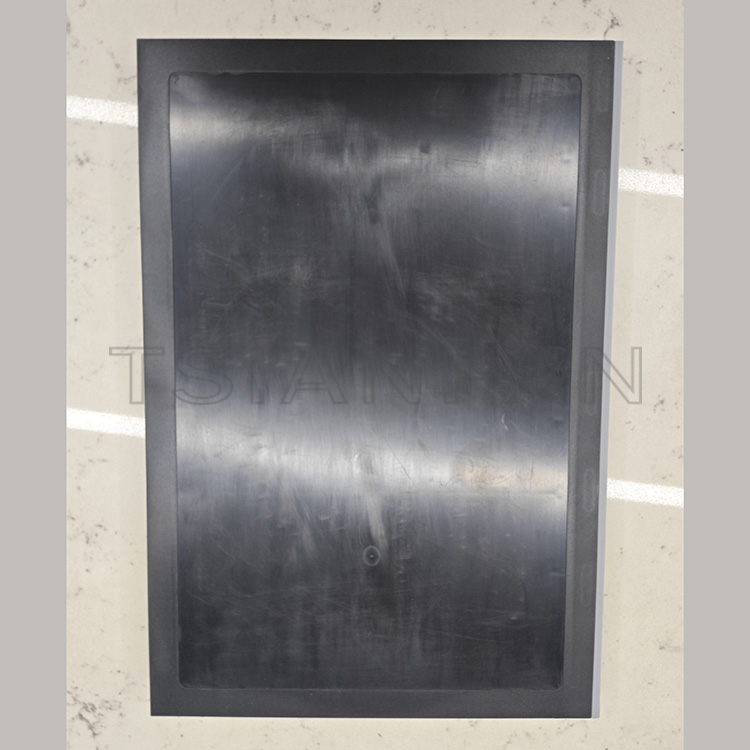 Two-fold custom stone sample booklet tile display in the exhibition hall - Image 2