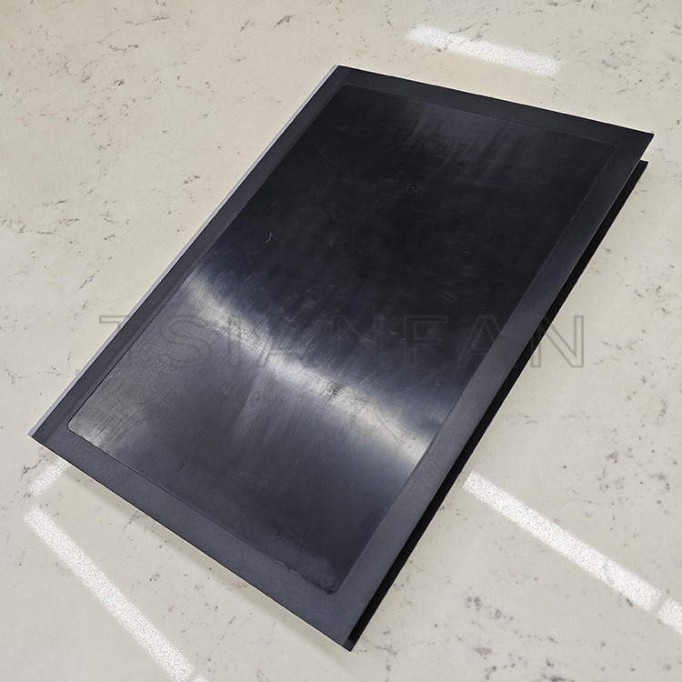 Two-fold custom stone sample booklet tile display in the exhibition hall - Image 3