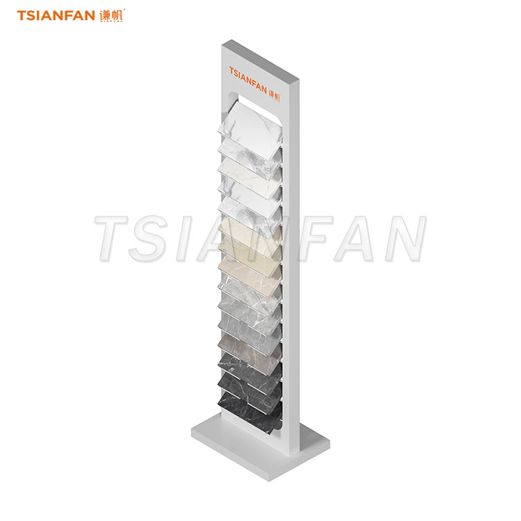 vertical artificial stone display stand granite showroom display-SRL140 - Image 3