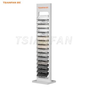 vertical artificial stone display stand granite showroom display-SRL140