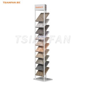 vertical granite stone display rack tiles display stand-SW326
