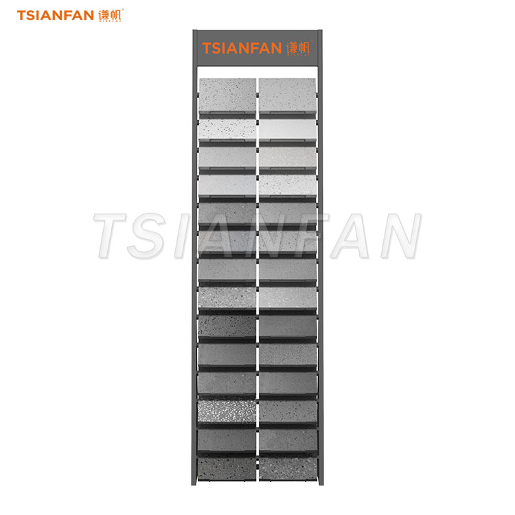Vertical granite stone display stand custom marble display rack-SRL050 - Image 3