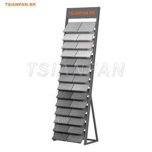 Vertical granite stone display stand custom marble display rack-SRL050