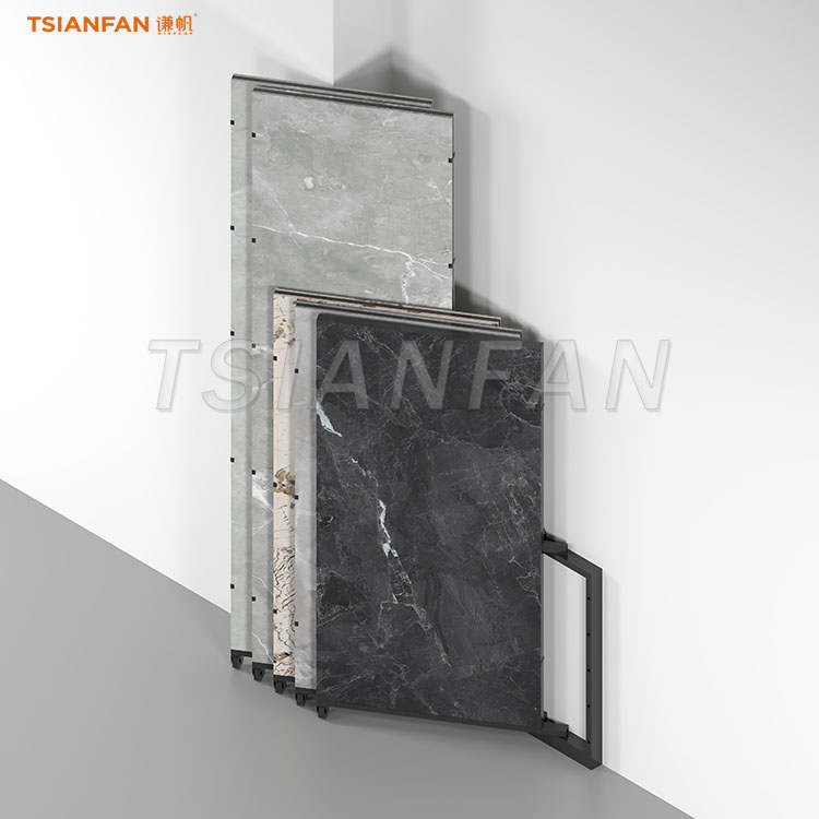 wall porcelain tiles display rack vertical display stand-SG031 - Image 3