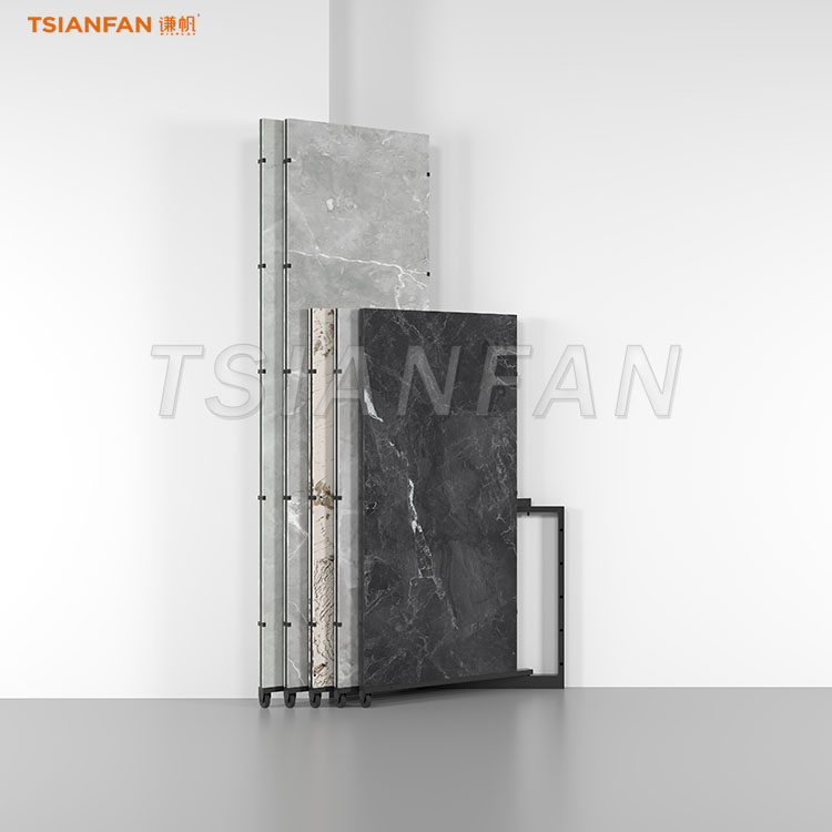 wall porcelain tiles display rack vertical display stand-SG031