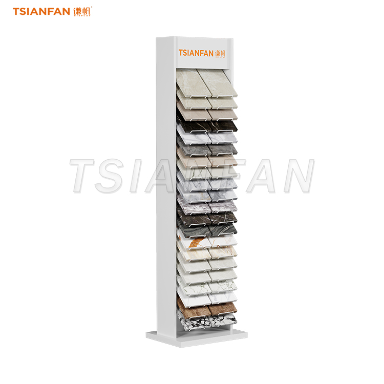 waterfall stone display stand high capacity marble stone display stand for showroom-SRL128
