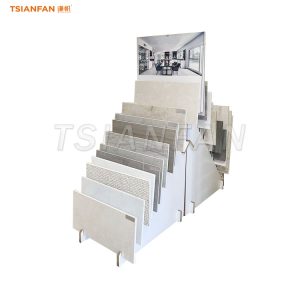 waterfall tile display rack double side display stand