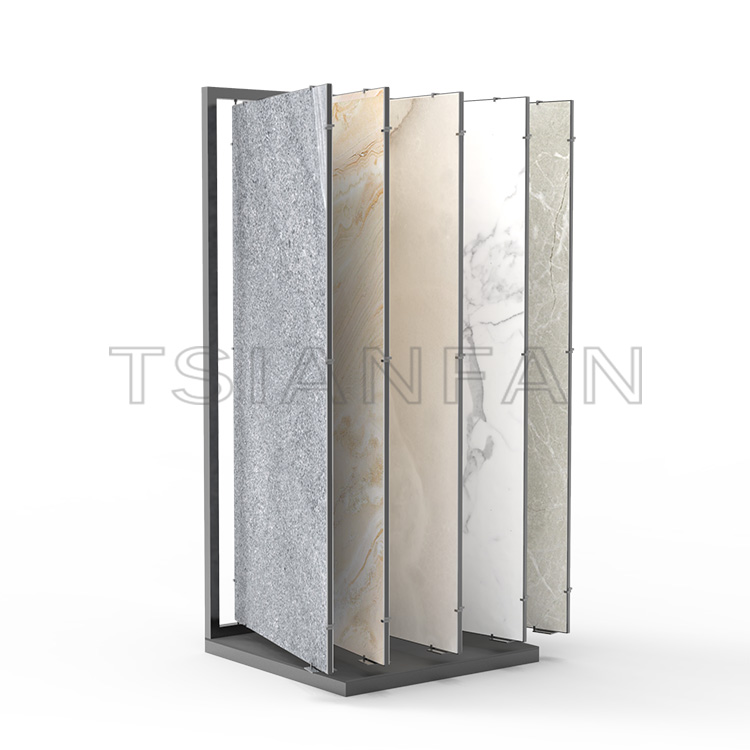 Wholesale Hall Artificial Stone Marble Sample Flipping Display Rack display equipment for building materials-SG1008 - Image 4