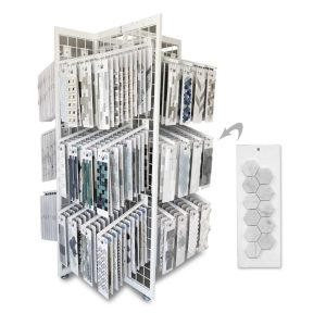 Wholesale Metal Mosaic Tile Stone sample handling display rack For Showroom