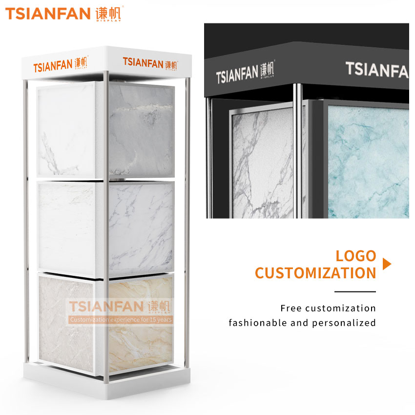 Wholesale rotatable display for quartz stone sample display cabinet display equipment-SG1012 - Image 3