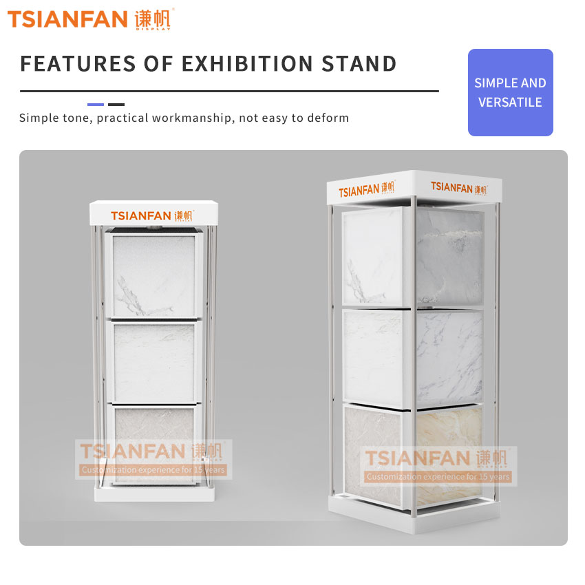 Wholesale rotatable display for quartz stone sample display cabinet display equipment-SG1012 - Image 2