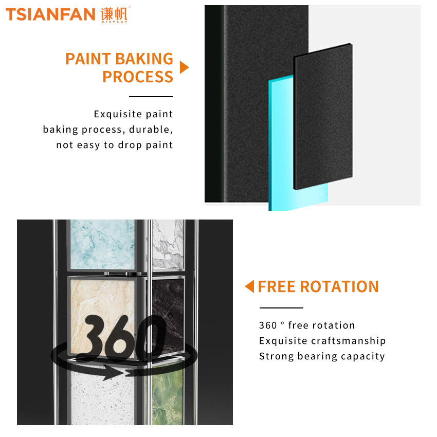 Wholesale rotatable display for quartz stone sample display cabinet display equipment-SG1012 - Image 4