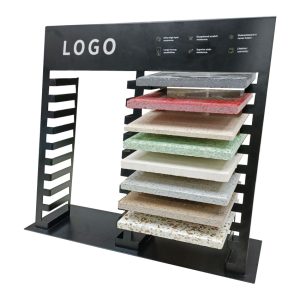 Wholesale Tabletop display Factory Show Double Sided Marble Quartz Ceramic Countertop Display