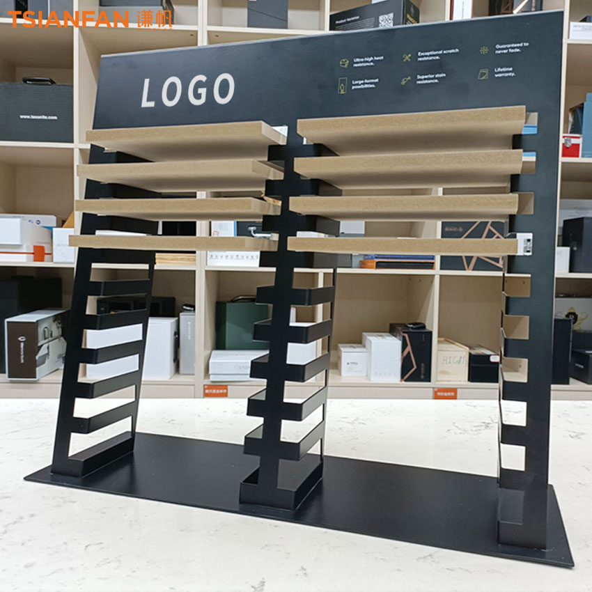 Wholesale Tabletop display Factory Show Double Sided Marble Quartz Ceramic Countertop Display - Image 3