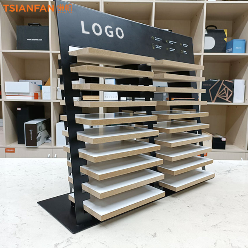 Wholesale Tabletop display Factory Show Double Sided Marble Quartz Ceramic Countertop Display - Image 2