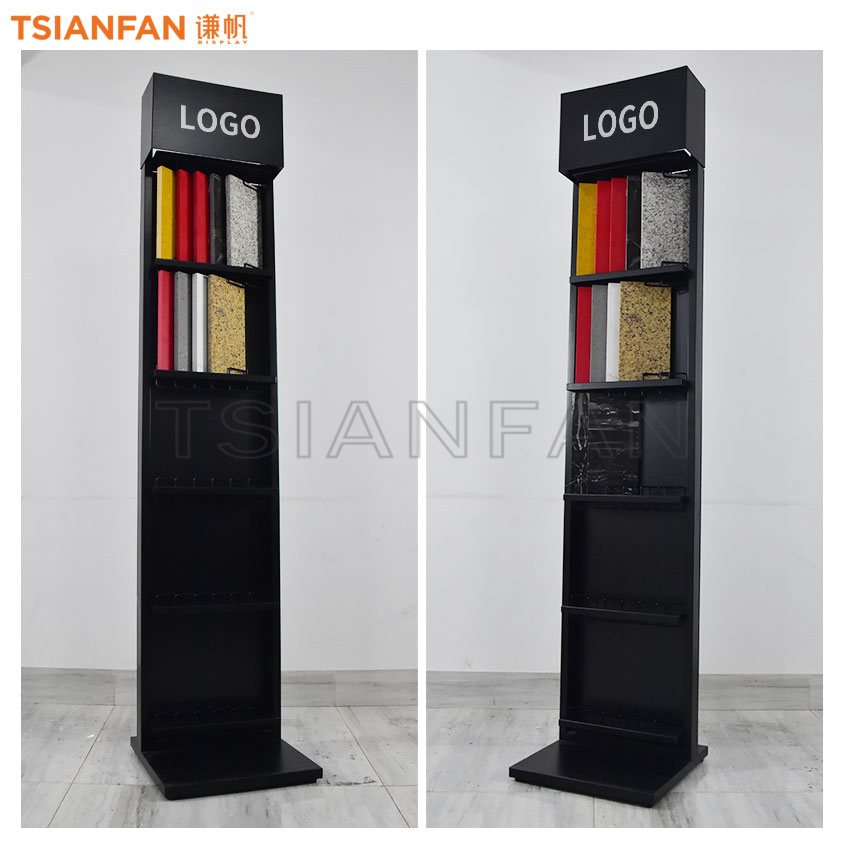 Wholesale Tile Quartz Ceramic Stone Metal Display Floor Standing LD016-5 - Image 3