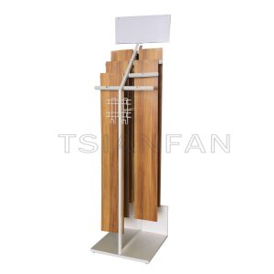 Wood Floor Display Stands Customized metal wood flooring exhibition display racks