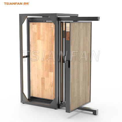 wood flooring push pull display racks manufacturer-WT4004