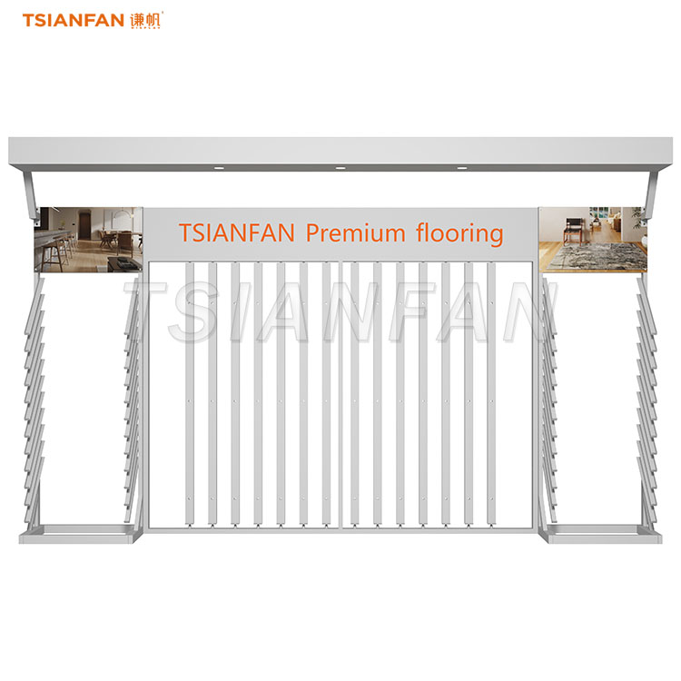 wooden floor combined display stand tile sample display rack-WZ911 - Image 4