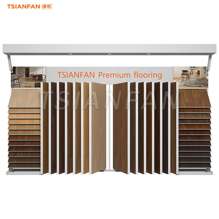 wooden floor combined display stand tile sample display rack-WZ911 - Image 3