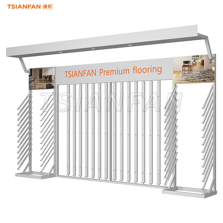 wooden floor combined display stand tile sample display rack-WZ911 - Image 2