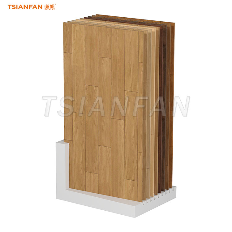 wooden floor slotted display rack hardwood flooring racks-WE053 - Image 3